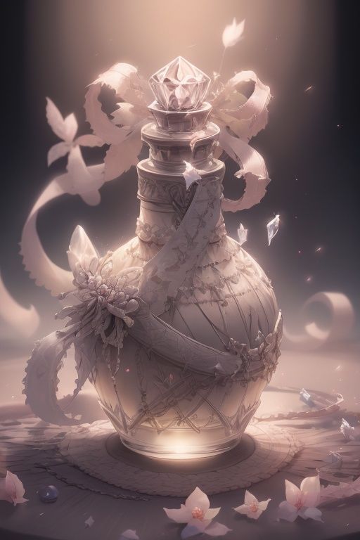 ((no human:1.5)),nijiperfumebottle, bottle, perfume bottle, majic bottle,bug, butterfly, white flower, no humans, white rose, flower, sparkle, rose, blurry, light particles, still life, glint, reflection, bottle, white butterfly, depth of field