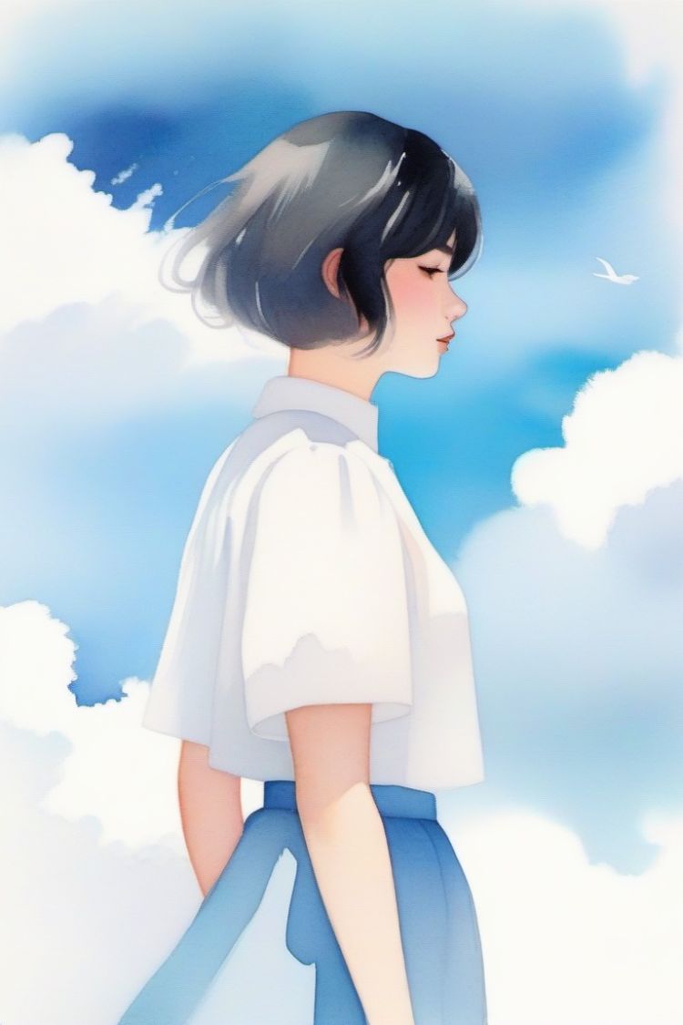 动漫水彩lora_sdxl | amine watercolor by sukaka on Tensor.Art