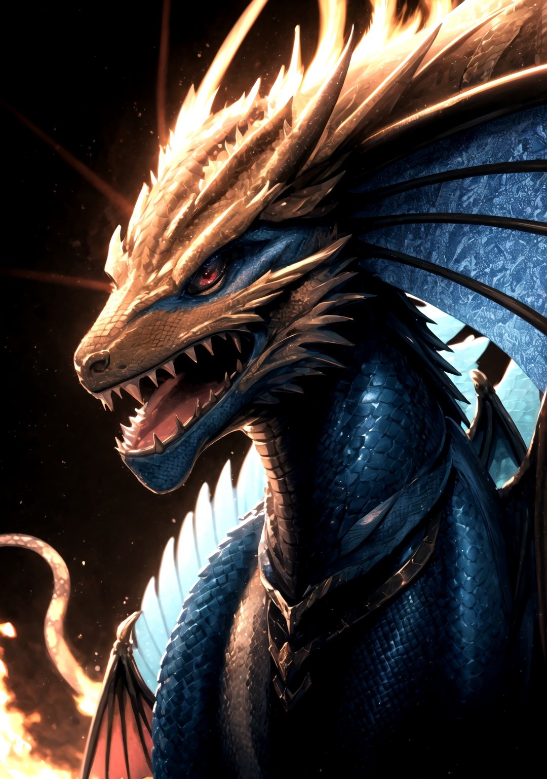 dragon ,  choker,  upper body on Tensor.Art