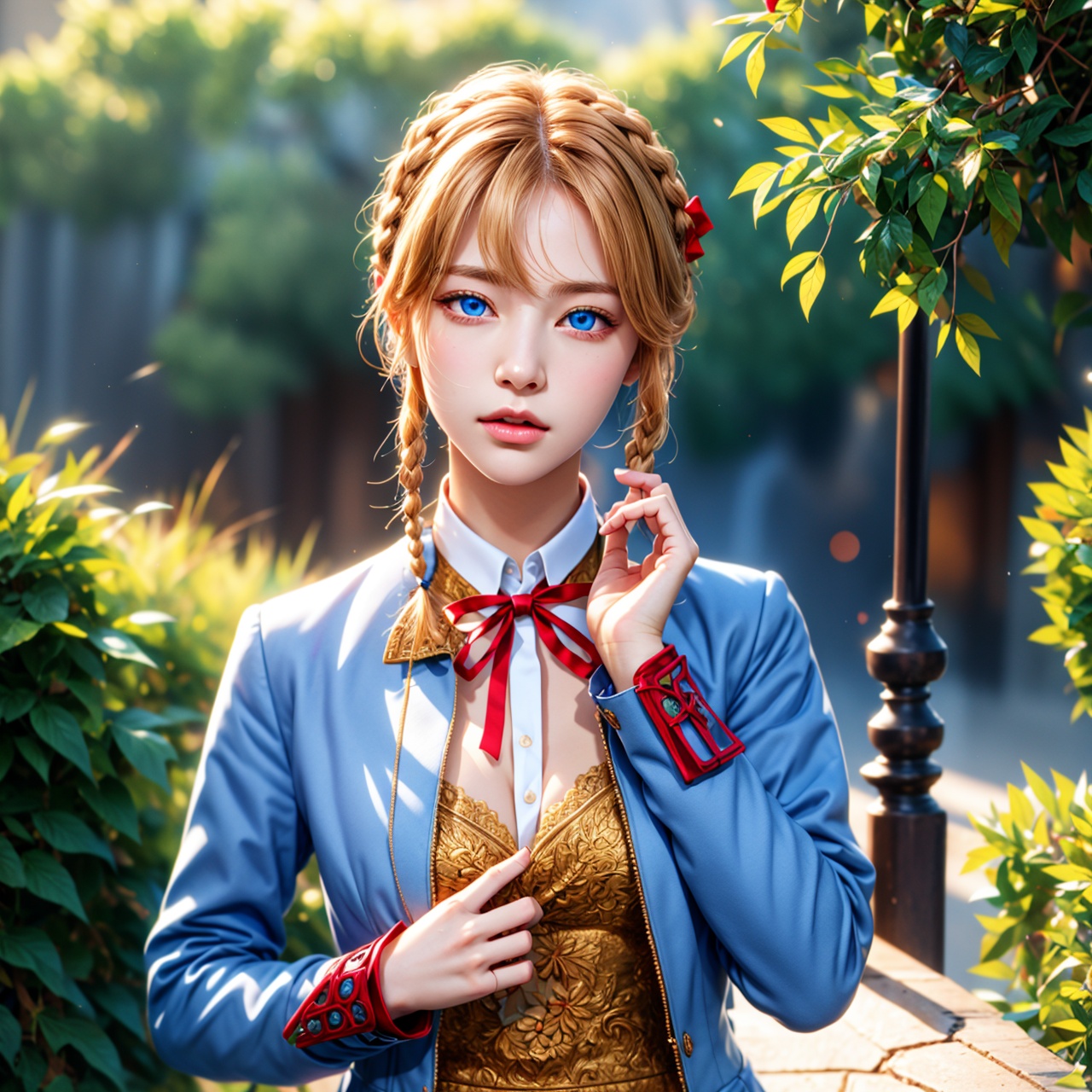 violetevergarden,  violet evergarden,  blonde hair on Tensor.Art