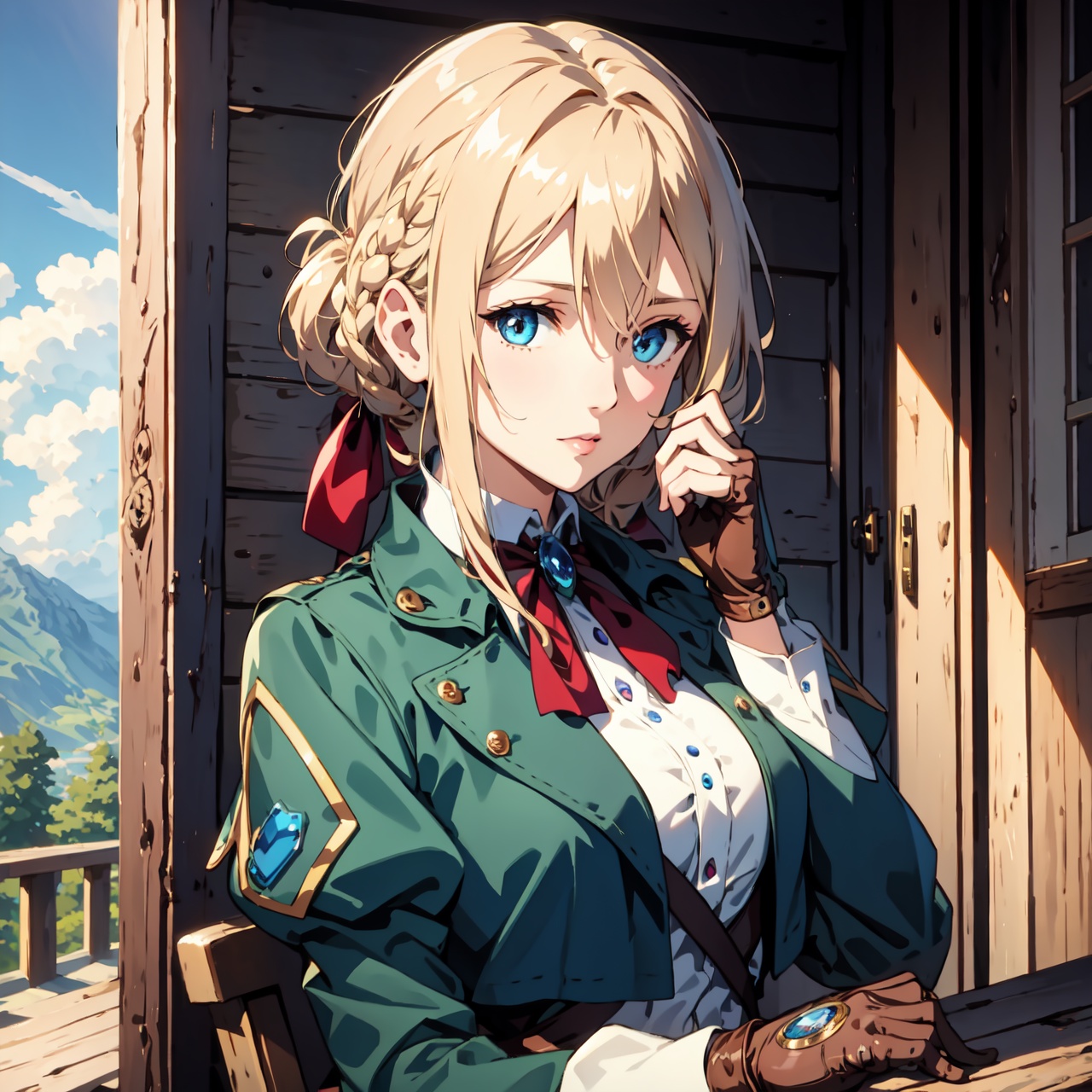 violetevergarden,  violet evergarden,  blonde hair by user luisa 6080 on Tensor.Art