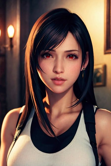 ff7r style,  tifa lockhart,  1girl on Tensor.Art