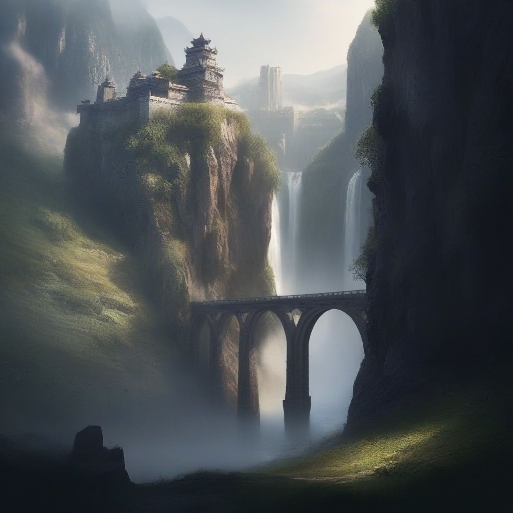 xinxihuan,  scenery,  waterfall on Tensor.Art