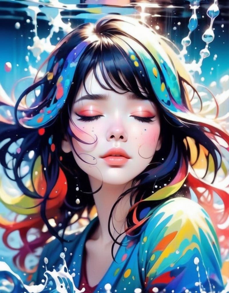 1girl,  abstract,  artist name on Tensor.Art