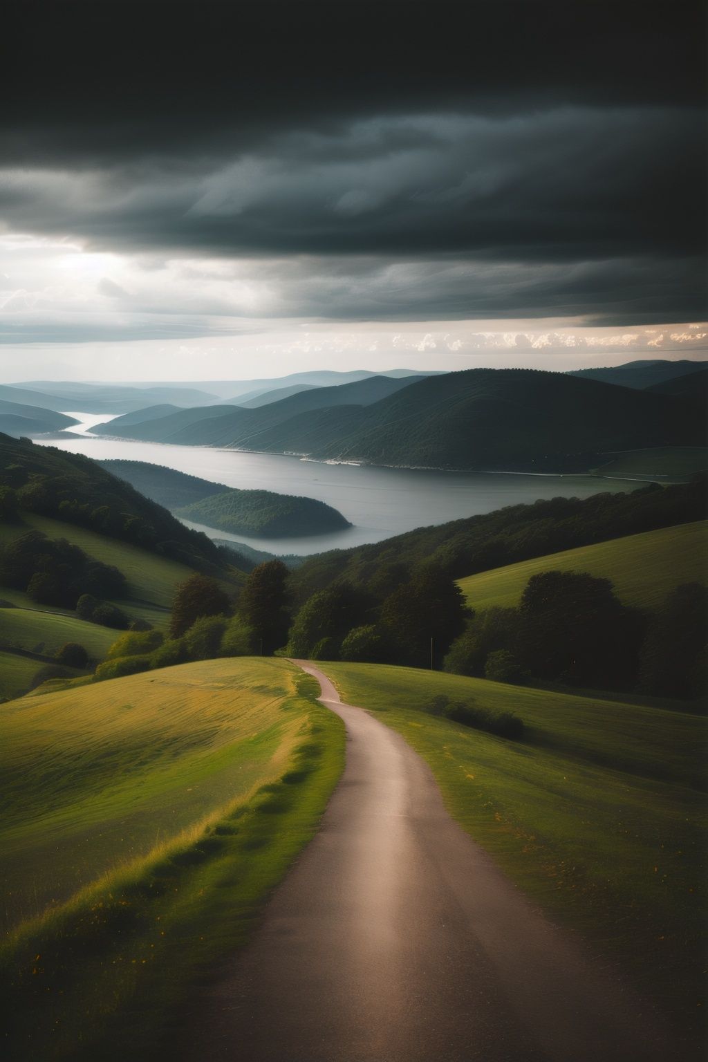 professional photo,  summer landscape photo ,  dramatic lighting on Tensor.Art