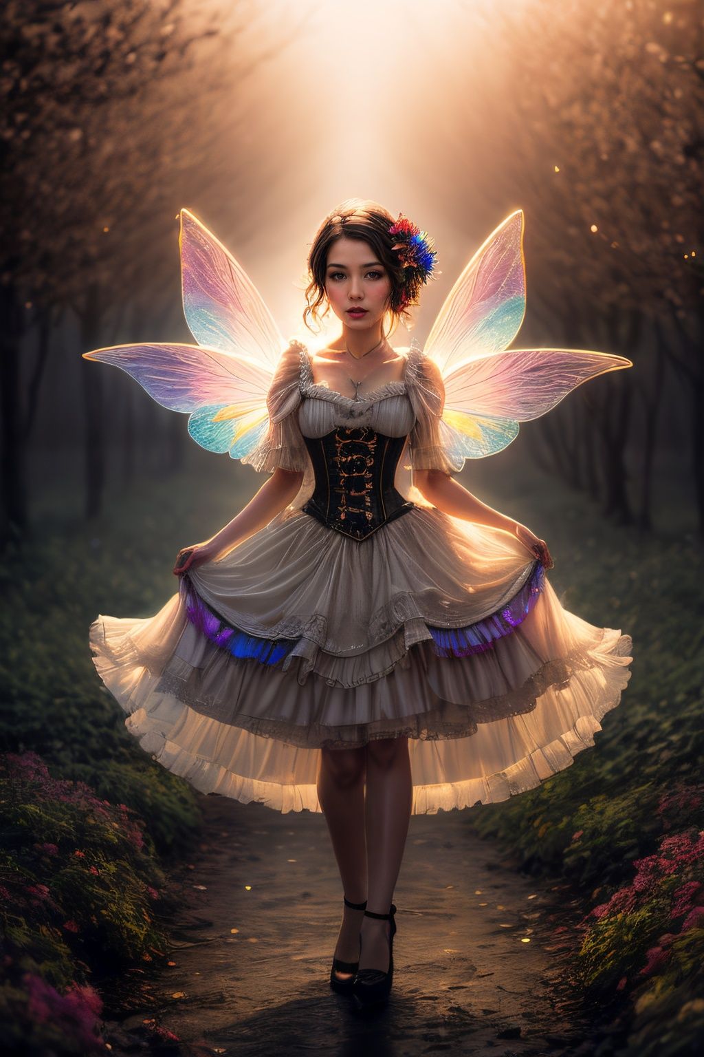 fine art masterclass splash spray trickle daubs of rainbow opaline Prisma Sakuraoil color,  Steampunk celestial ethereal g...