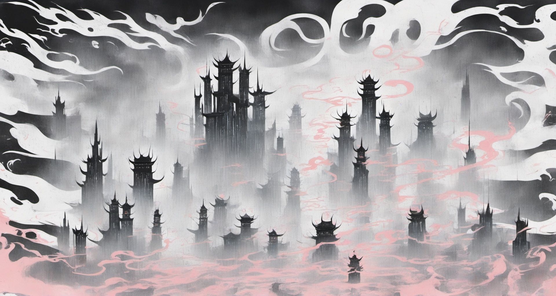 <lora:sdxl_shenhua_v2:1>,shenhua,Ultra high definition, The main color of black, Red outlines the devil, The eyes shine with a mixture of black and red, Smoke, Vague architectural silhouette, evil, Ugly, nauseating, Ultra high definition, Surrealism, Gothic art, Tonalism, Expressionism, Op art,woman,litihua_xy,watercolor style,playgame,animation,1girl,pixel,mir,xs-4d-space,microhouse,sakimichan,laser,kandisi,Pink Mecha,d6-mecha,SteelHeartQuiron character,mecha,ink,guofeng,feiyufu,vintage,MenEro,OHWX WOMAN,booth,han,OHWX,pearlygates,PRG1,bingnvwang,无,huazi,0.8,arien_dragon,scissors,makima,fgirl,1 girl,anime style,pink hair,无需触发词,bj_Devil_angel,NO,Frosty anime style,star,shenhua