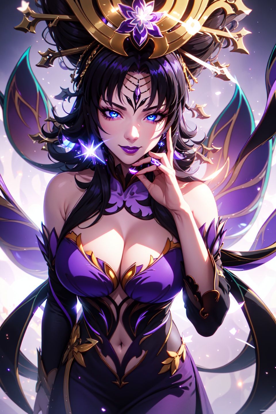 (purple phantylia),  (masterpiece,  best quality on Tensor.Art