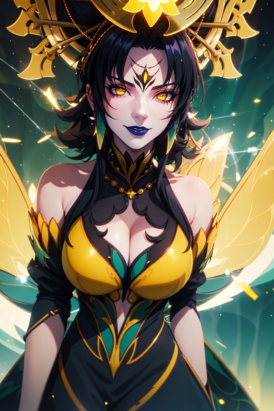 (green phantylia),  (masterpiece,  best quality on Tensor.Art
