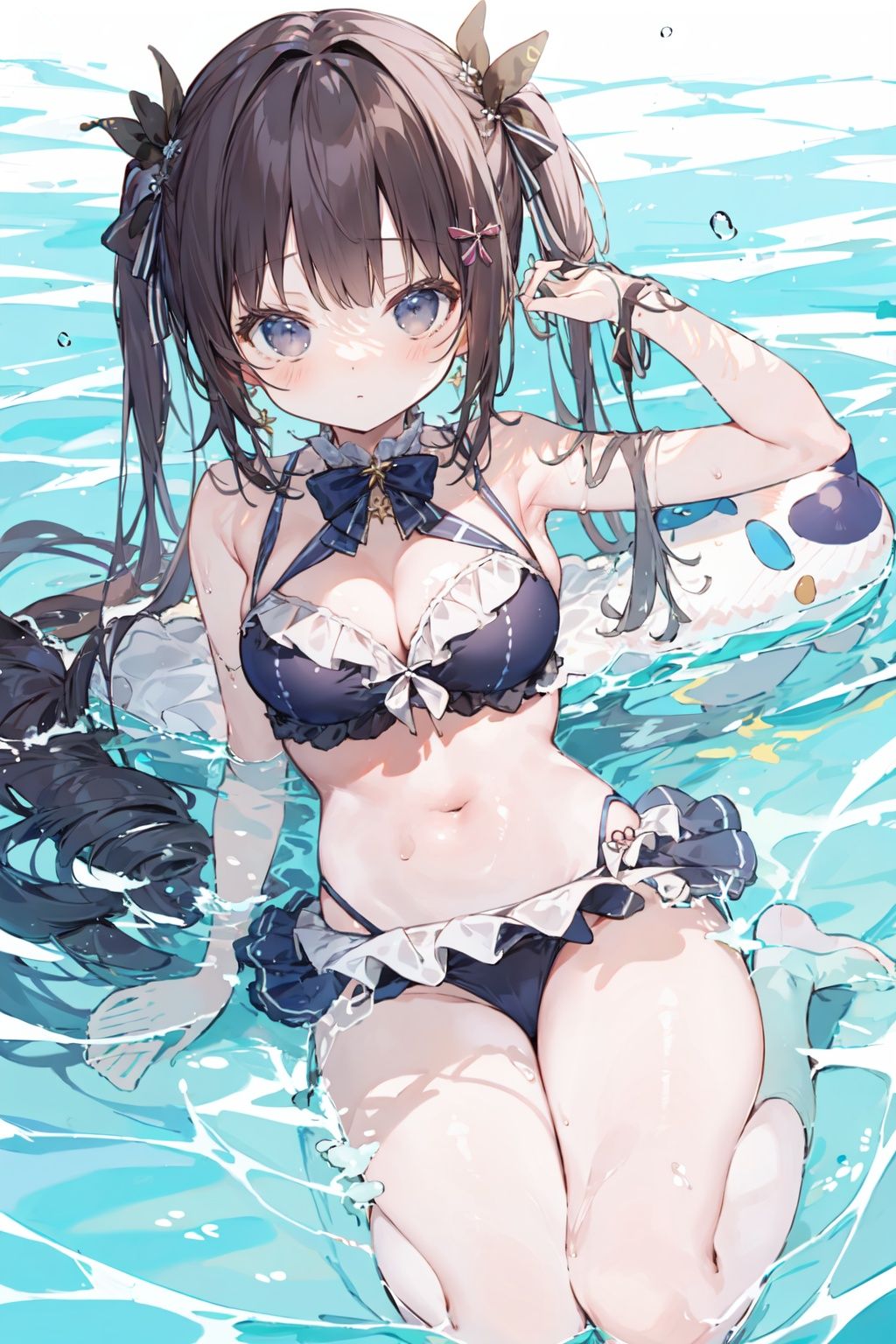 masterpiece, best quality,1loli,swim_suit