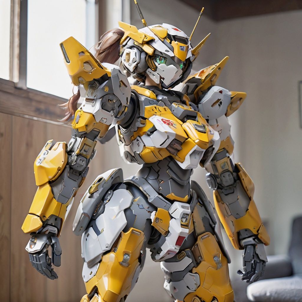 mecha musume,  mechanical parts,  robot joints by Links on Tensor.Art
