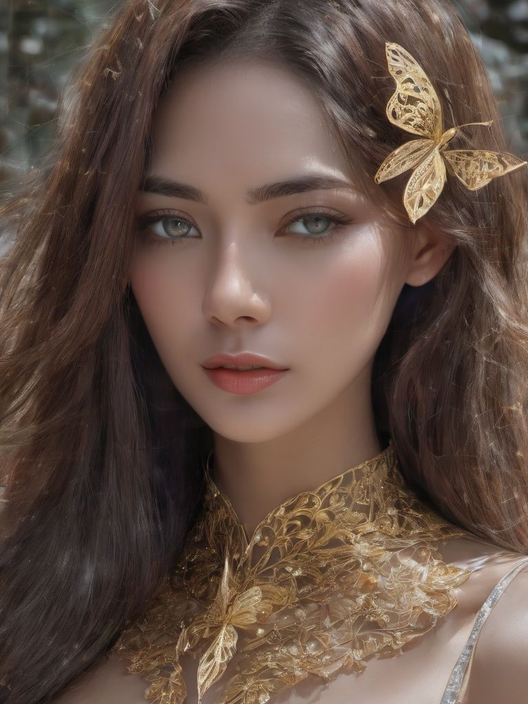8k portrait of beautiful cyborg with brown hair,  intricate,  elegant by Hex4 on Tensor.Art