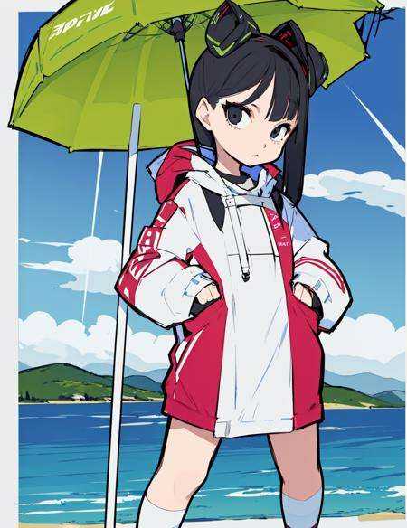 1girl,  look at viewer,  standing on Tensor.Art