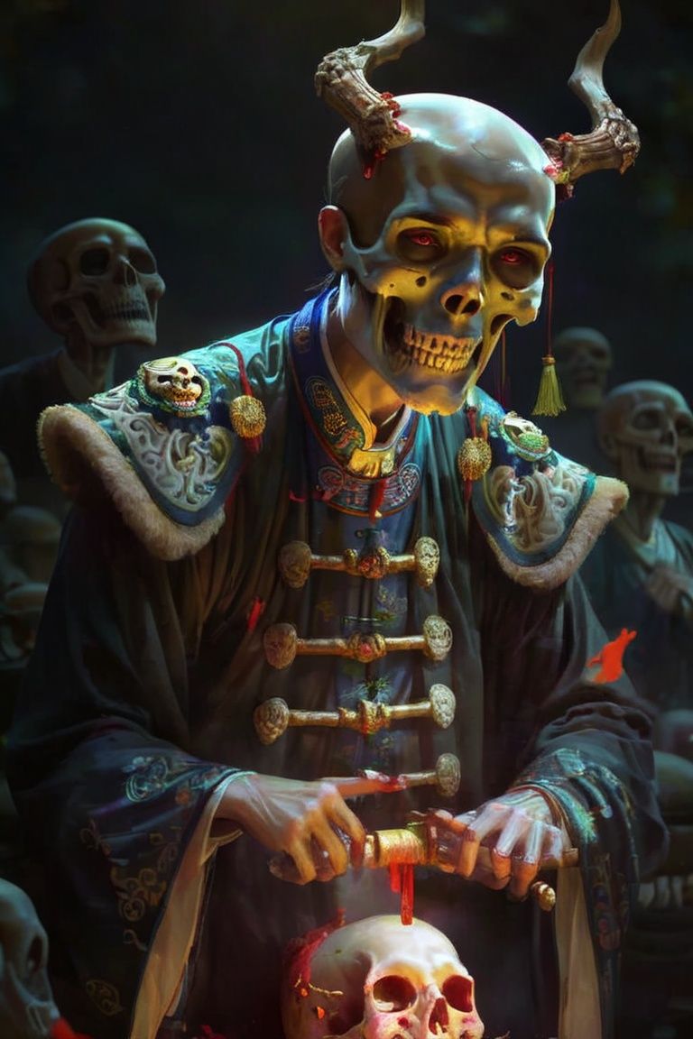 horror,  scary,  skull by PAseer on Tensor.Art