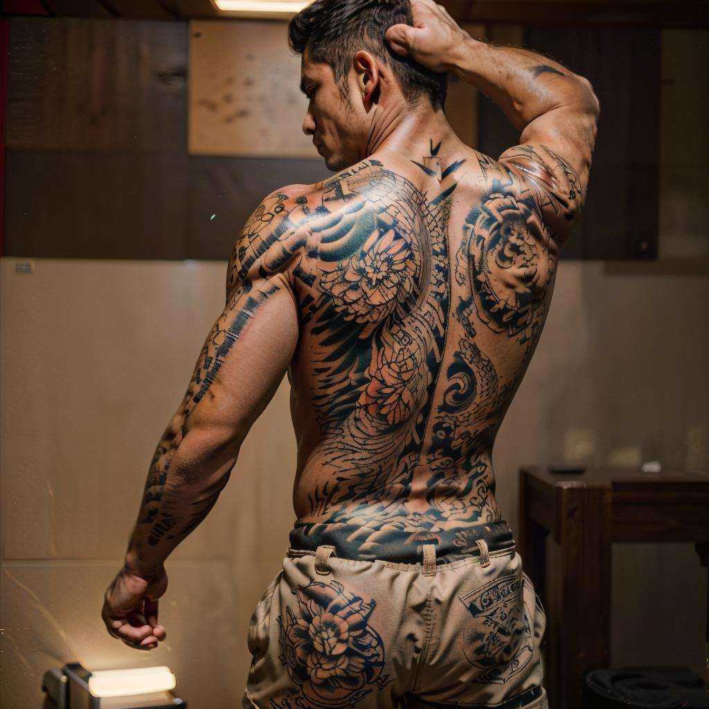 looking at viewer,  from behind,  bamboo on Tensor.Art