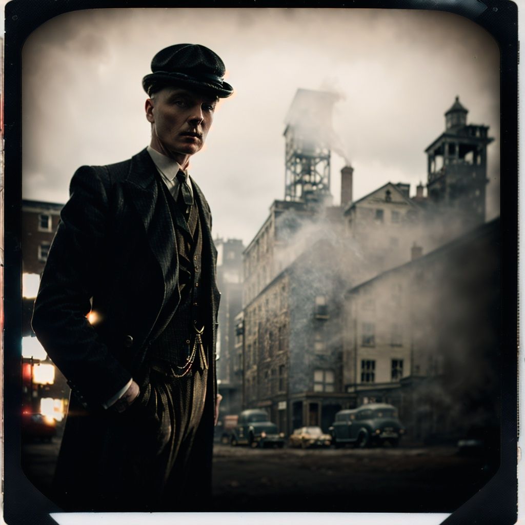 color photo of Peaky Blinders,  dark,  mysterious on Tensor.Art