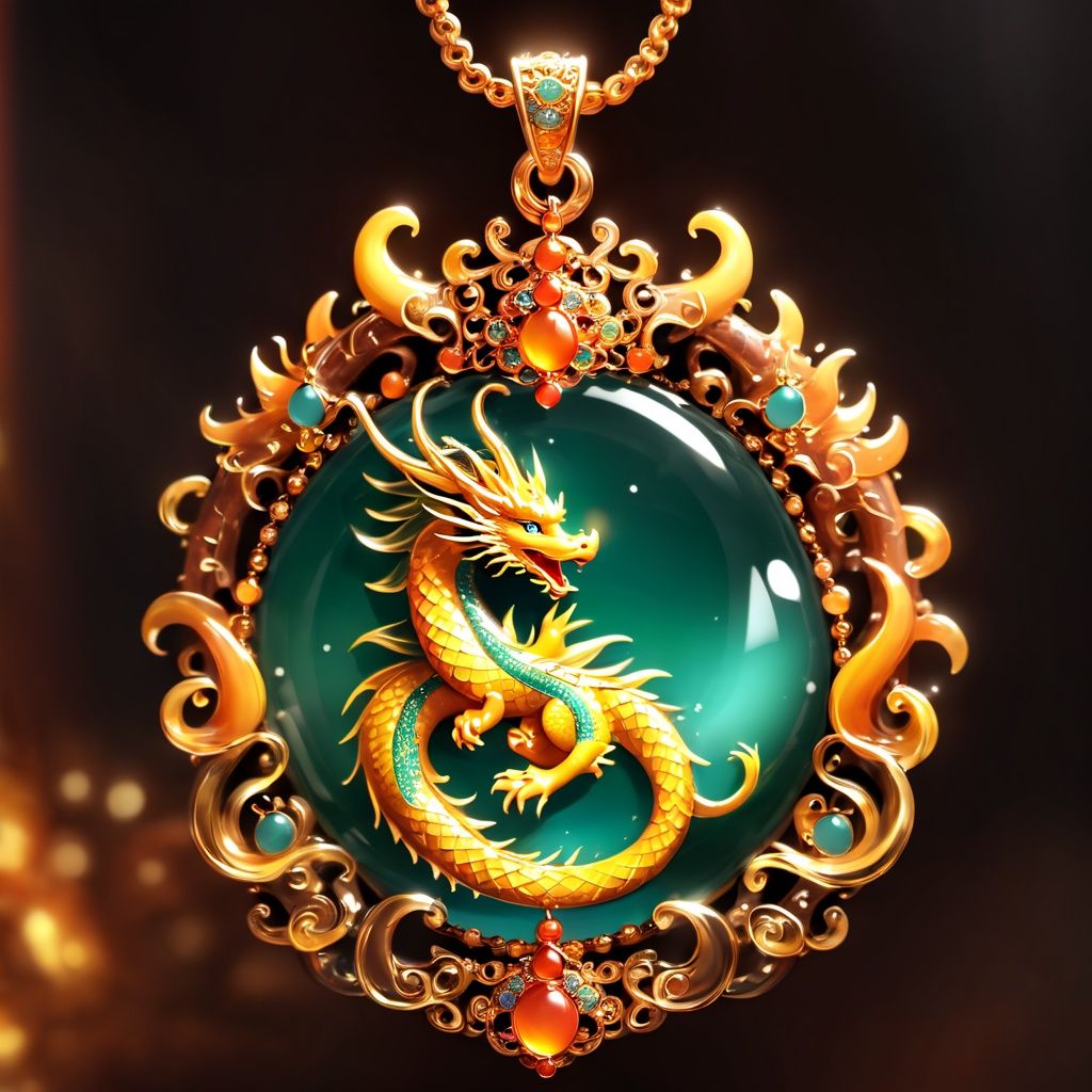 Holy Dragon Pendant,  masterpiece,  best quality on Tensor.Art