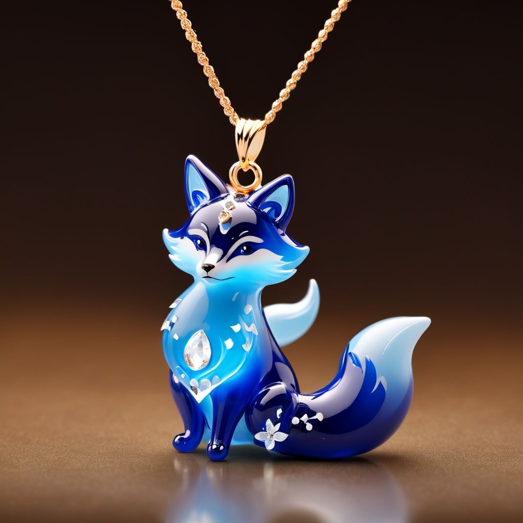 Spirit Fox Pendant,  masterpiece,  best quality on Tensor.Art