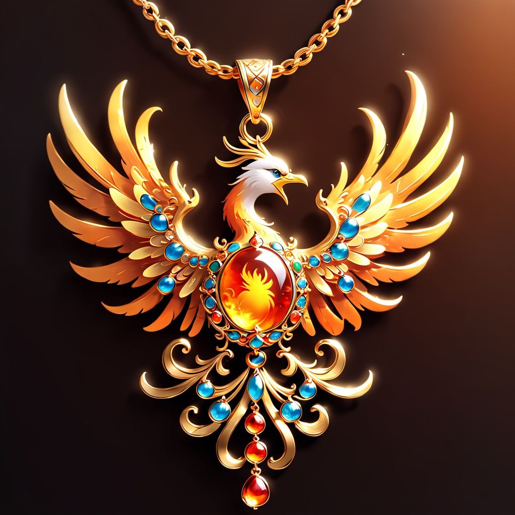 phoenix Pendant,  masterpiece,  best quality on Tensor.Art