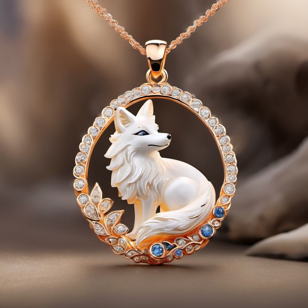 Spirit Fox Pendant,  masterpiece,  best quality on Tensor.Art