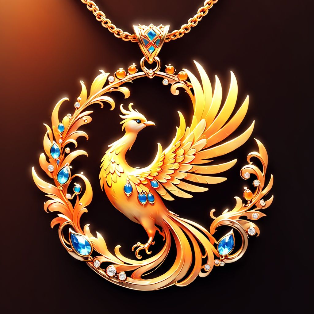 phoenix Pendant,  masterpiece,  best quality on Tensor.Art