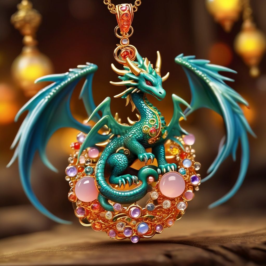 Holy Dragon Pendant,  masterpiece,  best quality on Tensor.Art