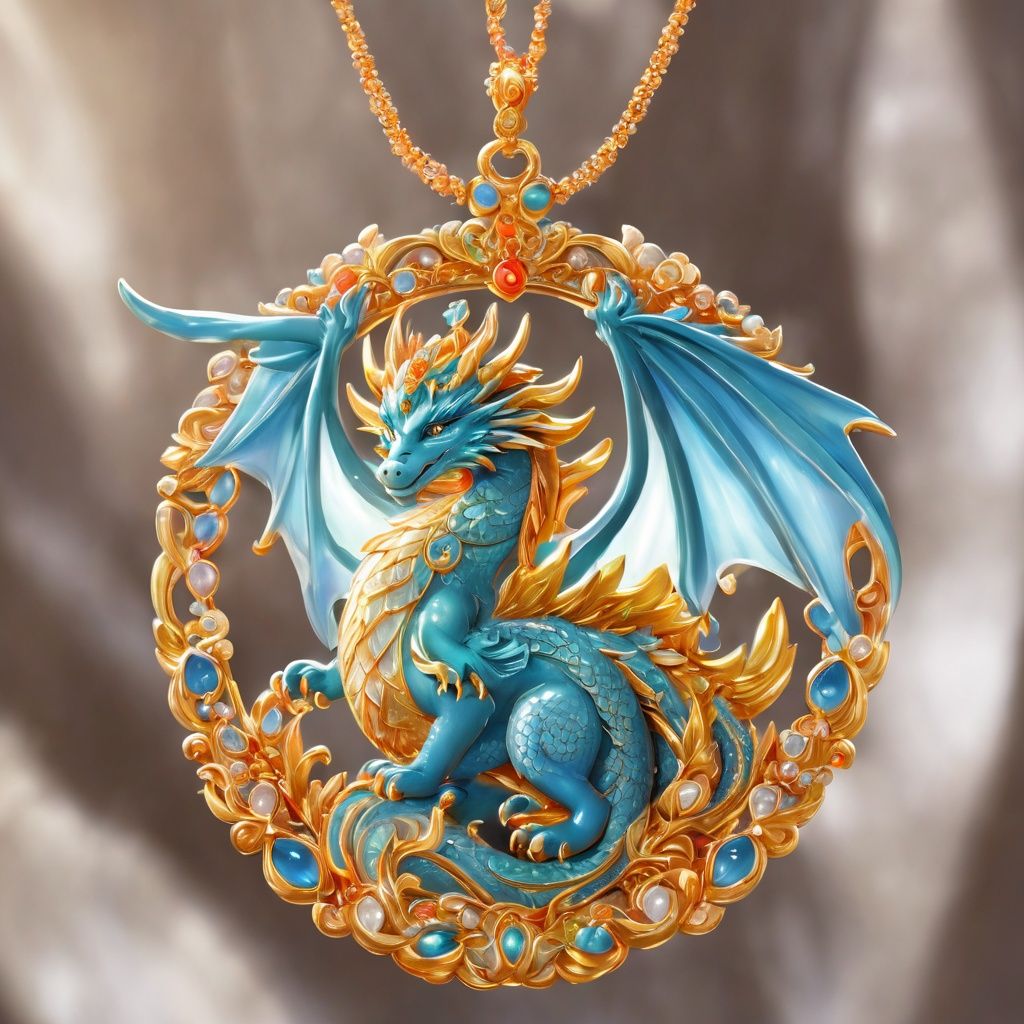 Holy Dragon Pendant,  masterpiece,  best quality on Tensor.Art