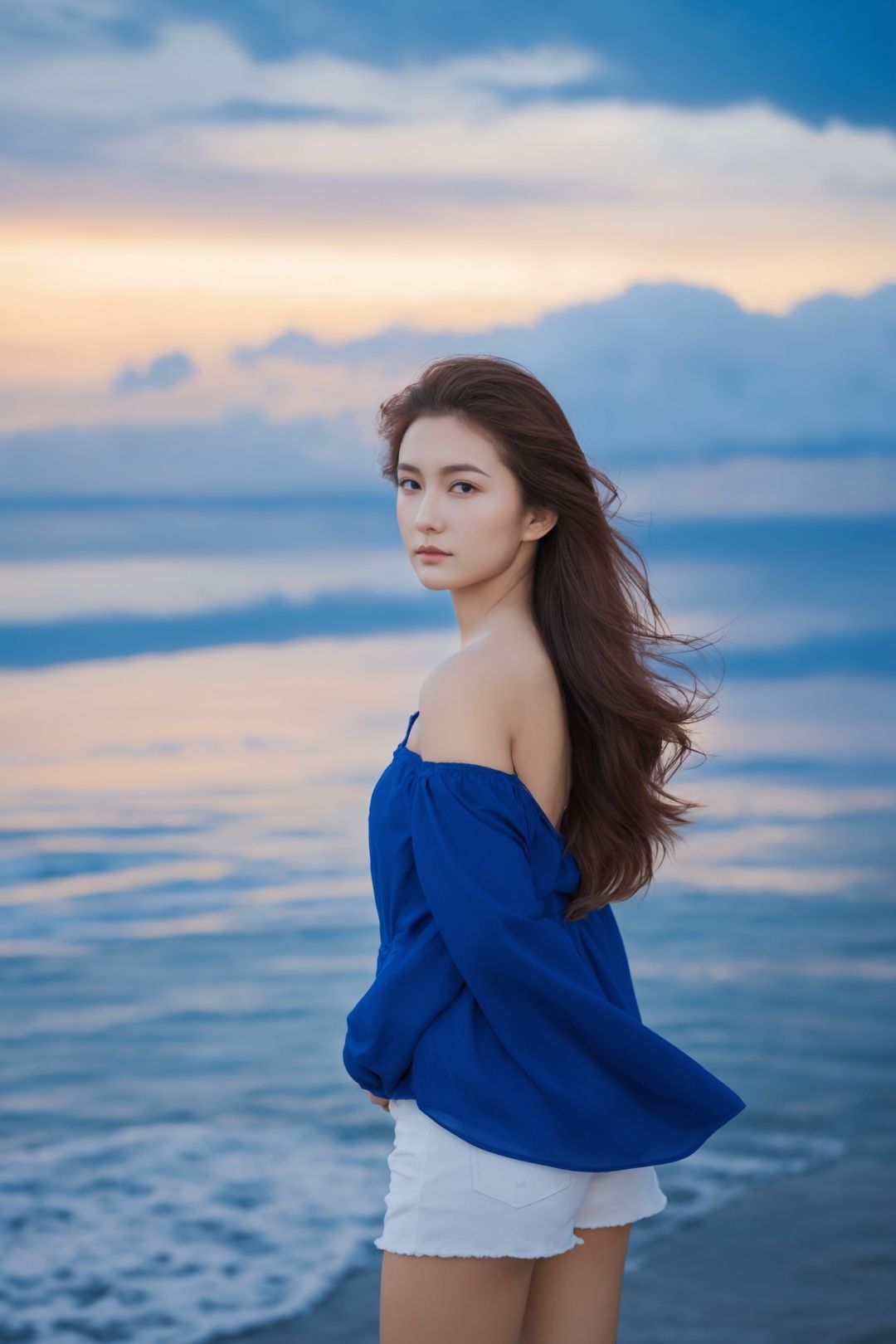 1girl,  hair on one side,  seaside on Tensor.Art