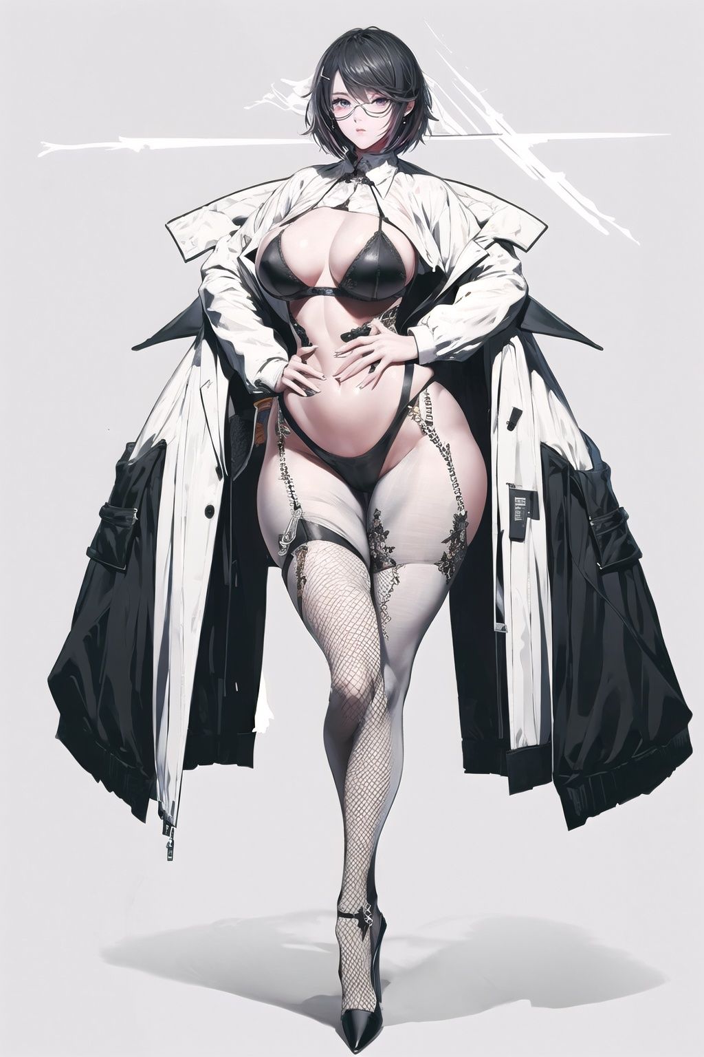 White color tone and background. masterpiece,  best quality,  1girl on Tensor.Art