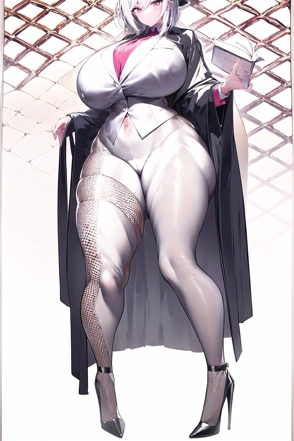 White color tone and background. masterpiece,  best quality,  1girl on Tensor.Art