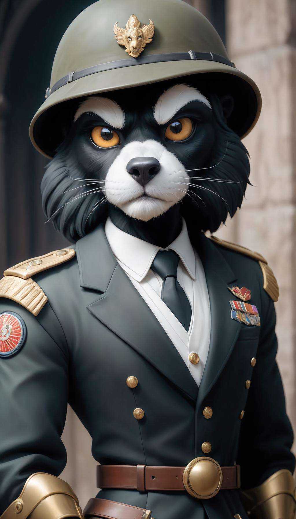 comic Wild animals in military cloths,  wild animals in military,  animals in military cloths . graphic illustration on Te...