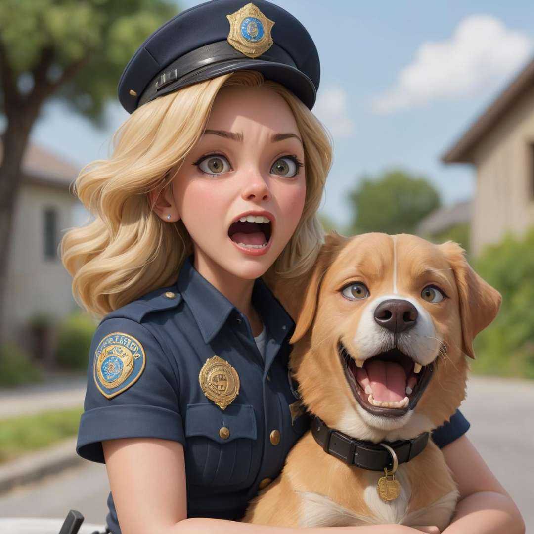 Yelling upset angry ,  Drew Barrymore ,  Police Officer on Tensor.Art
