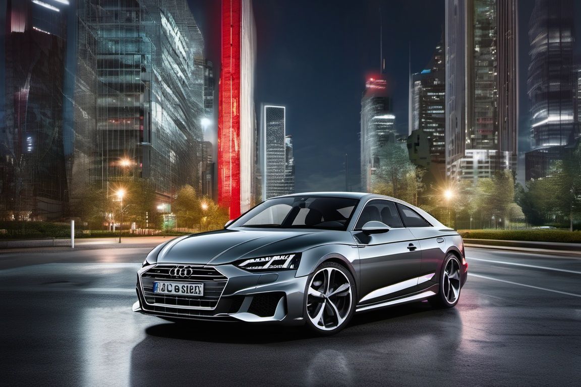 audi, city, city_space, (8k, RAW photo, best quality, masterpiece:1.2),