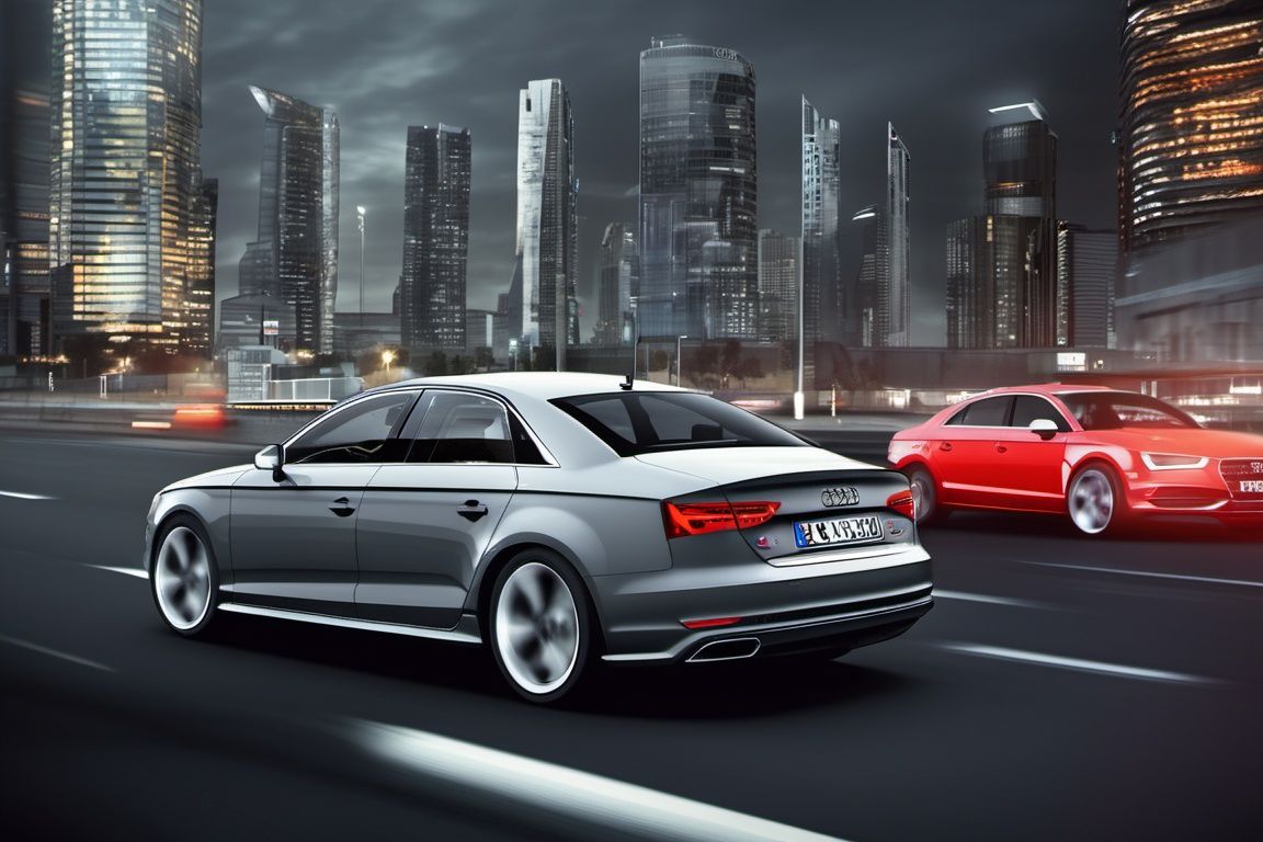 audi, city, city_space, (8k, RAW photo, best quality, masterpiece:1.2),