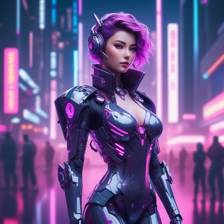 全网首发|Neon Punk机甲 by 烟上月 on Tensor.Art