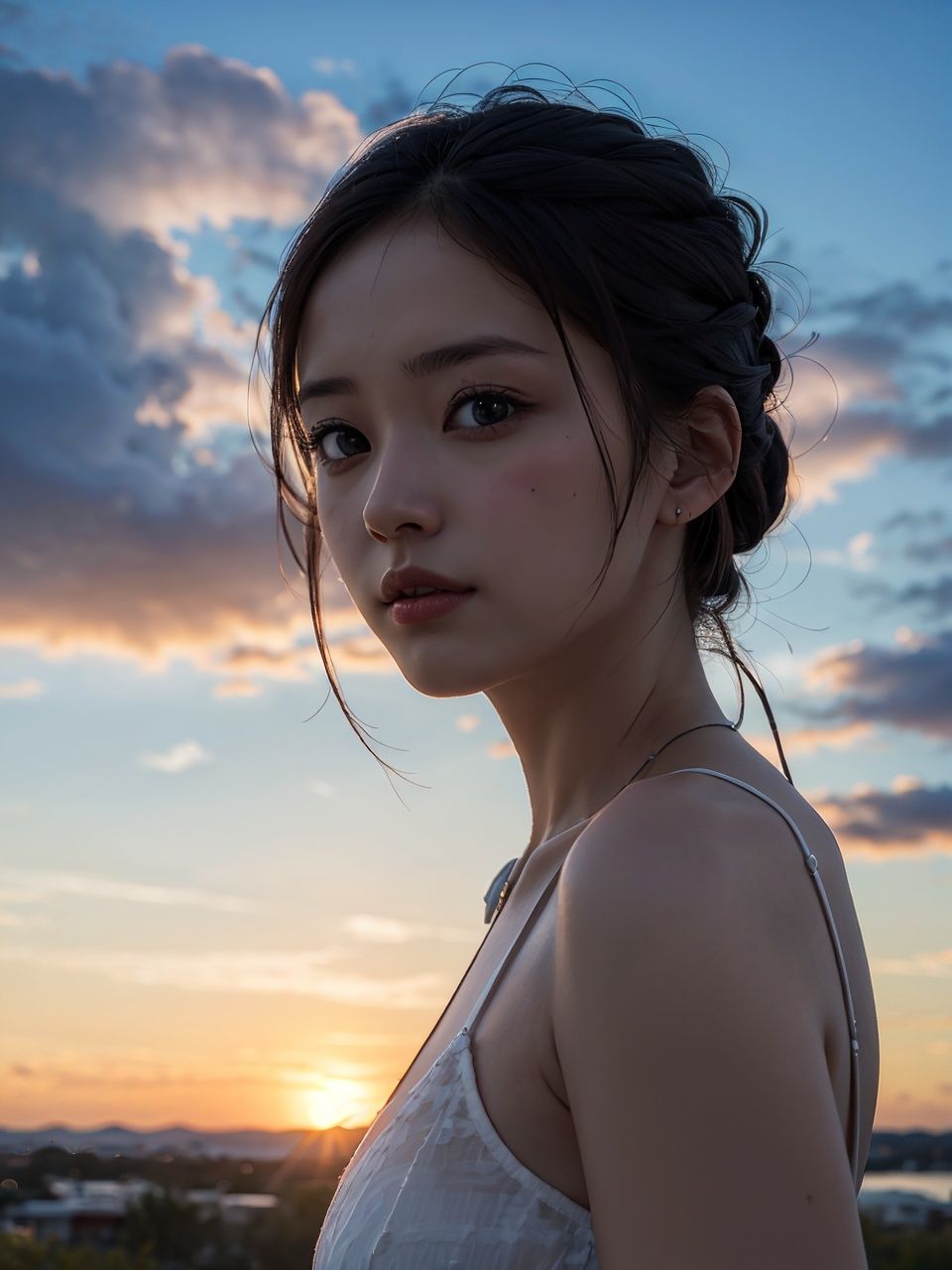 ultra detailed,  sunset_scenery_background on Tensor.Art