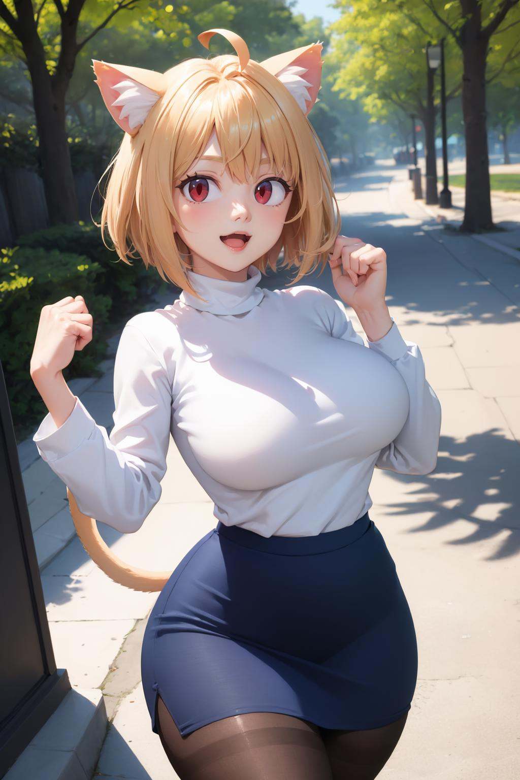 neco-arc,  1girl,  breasts on Tensor.Art