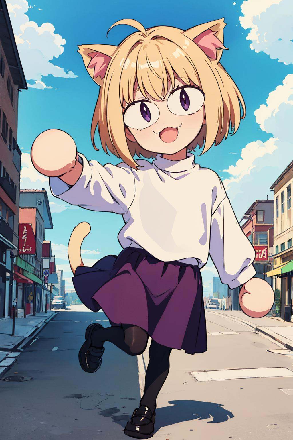 neco-arc,  1girl,  animal ears on Tensor.Art