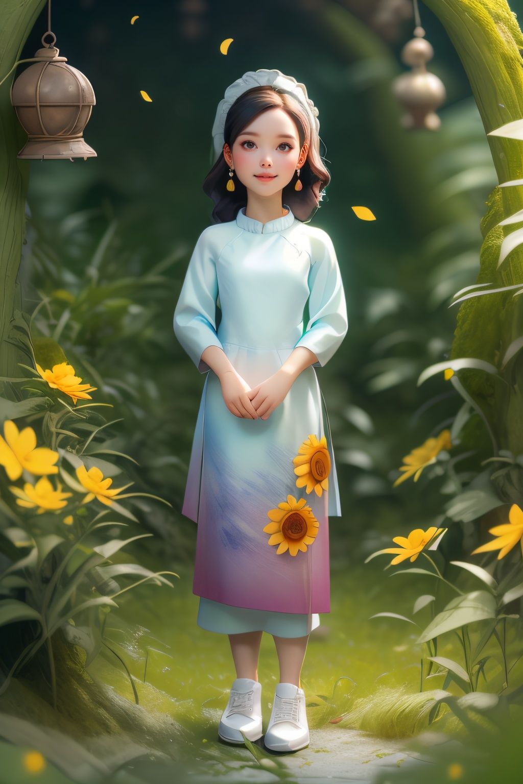 lady,  full body,  black hair on Tensor.Art
