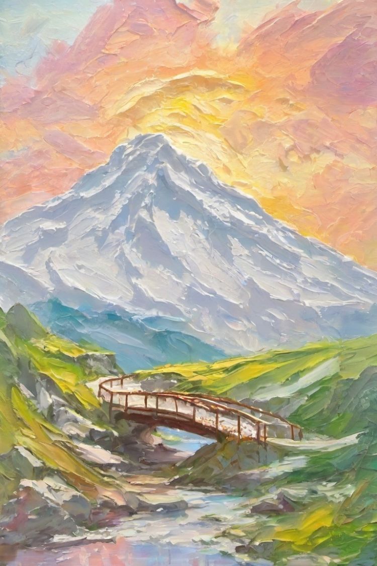 Artistic Oil Painting Stick(Landscape) by Pha on Tensor.Art