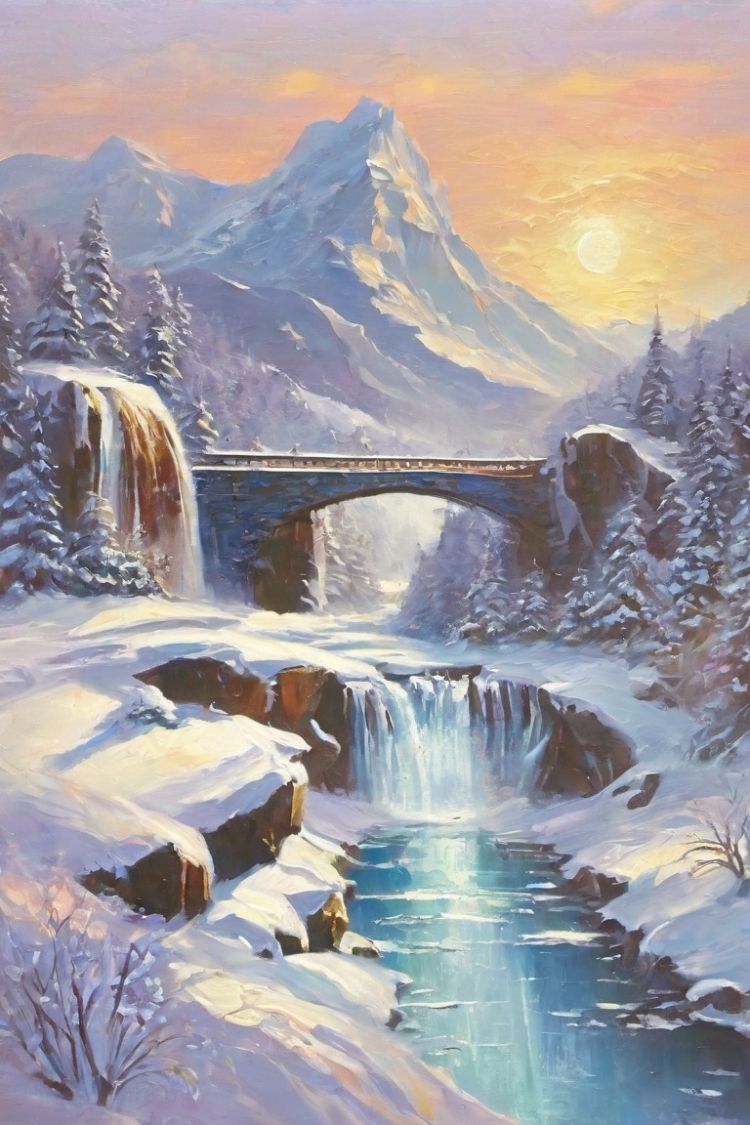 Artistic Oil Painting Stick(Landscape) by Pha on Tensor.Art