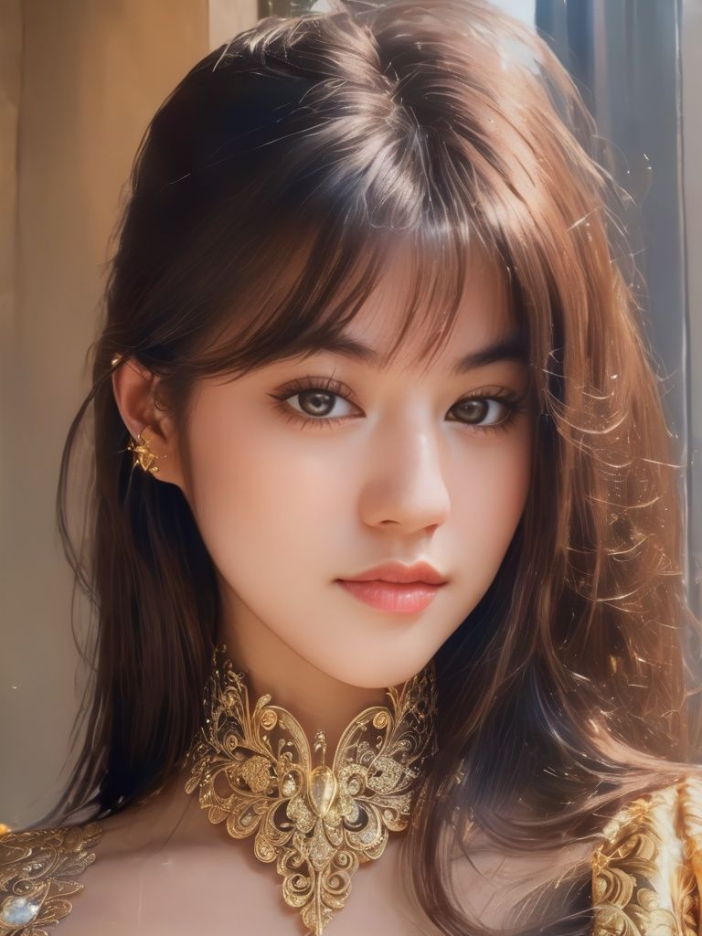 8k portrait of beautiful cyborg with brown hair,  intricate,  elegant on Tensor.Art