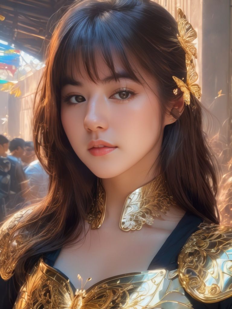 8k portrait of beautiful cyborg with brown hair,  intricate,  elegant on Tensor.Art