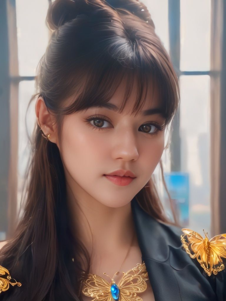 8k portrait of beautiful cyborg with brown hair,  intricate,  elegant on Tensor.Art