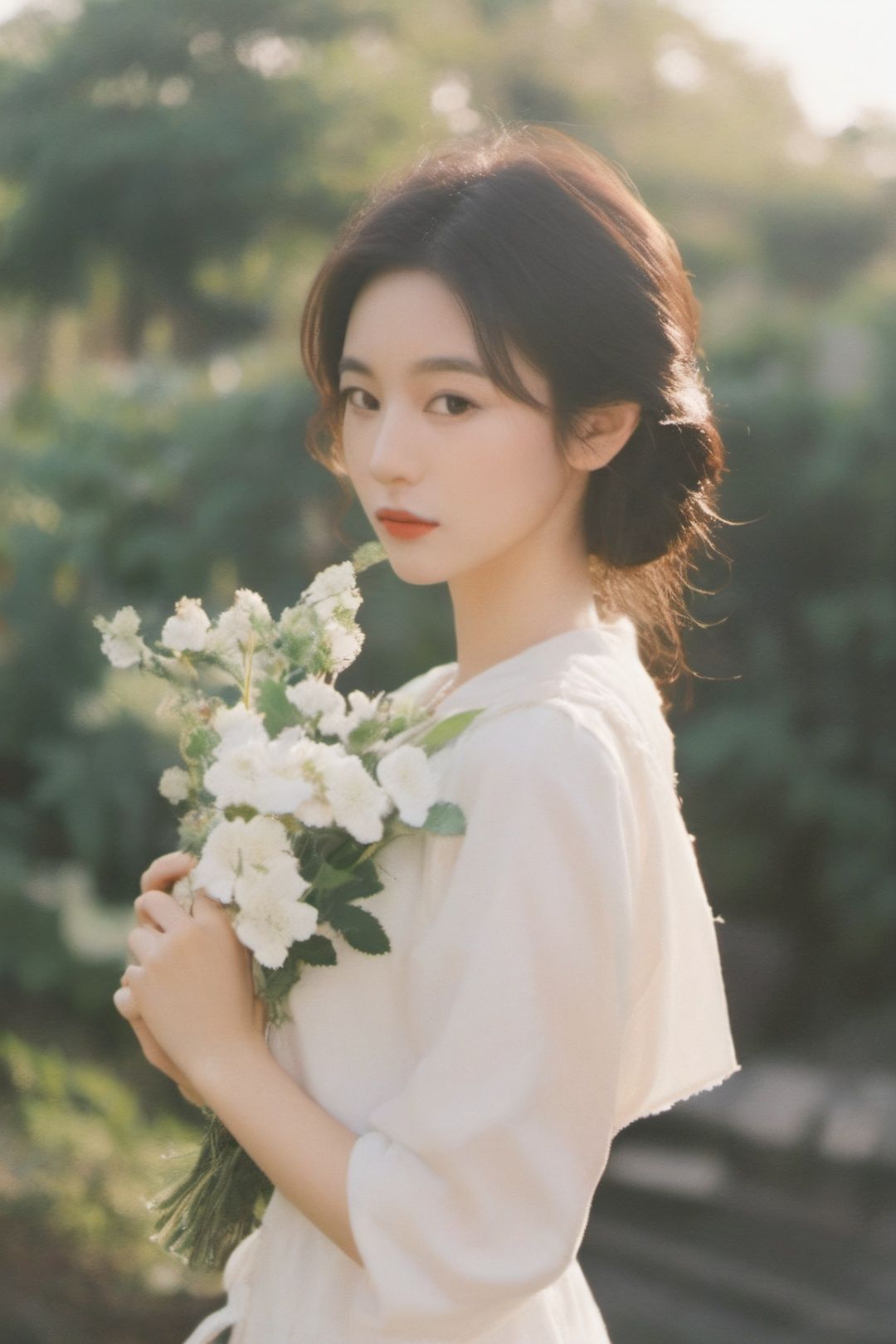 1girl,A beautiful flower or woman.,xiaoyi