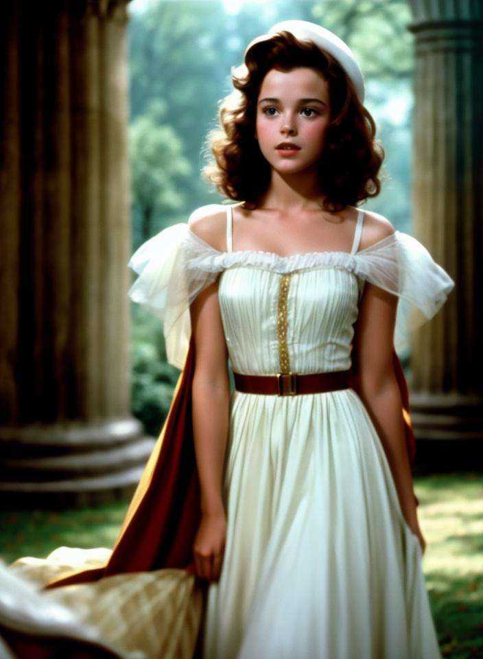 Film still of a young brunette actress in the movie Barry Lyndon on Tensor.Art