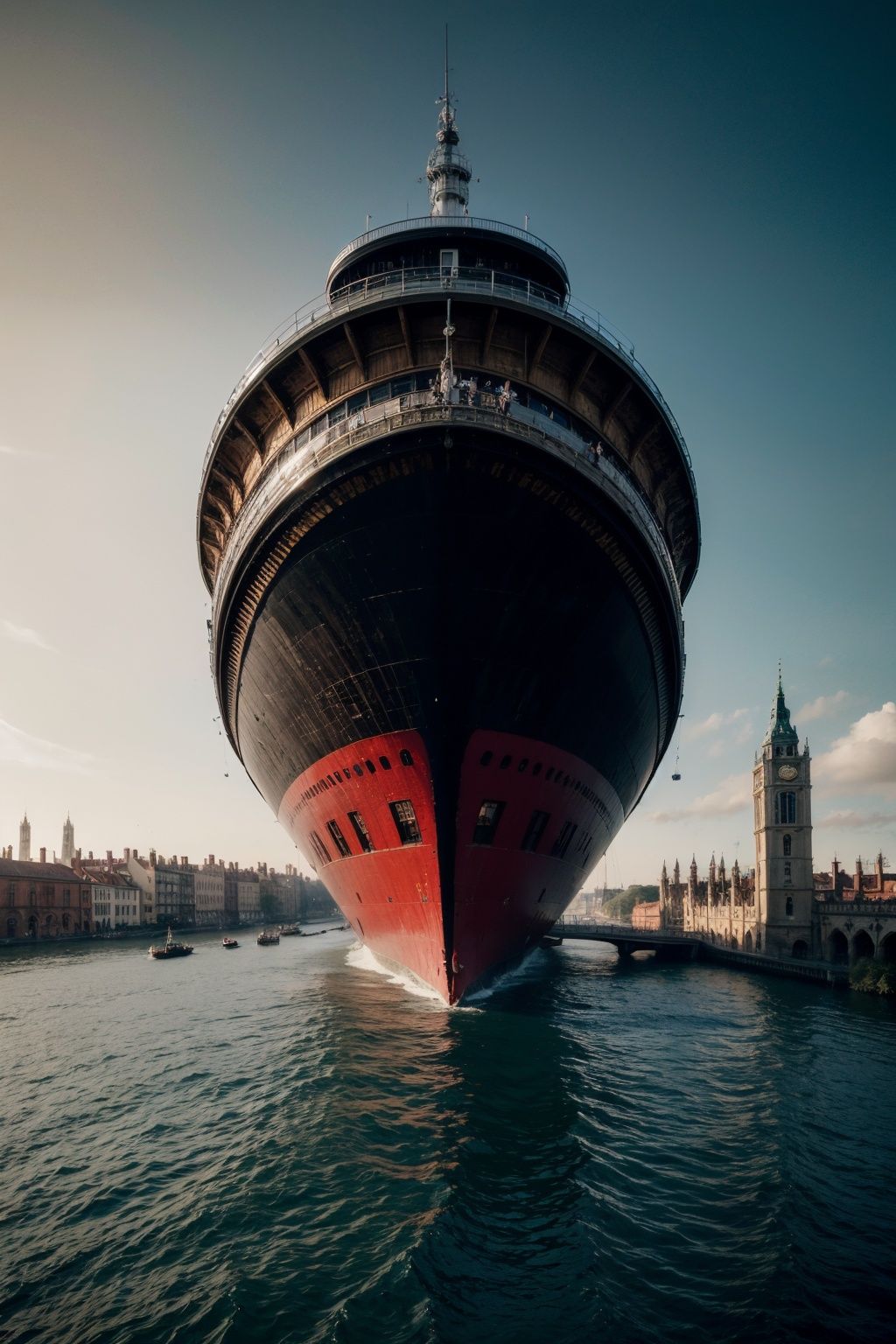 floating Cambridge made of blood and Iron, art by greg rutkowski, intricate, ultra detailed, photorealistic, two colors, Gold color grading, trending on artstation, 4k, 8k, aesthetics, atmosphere