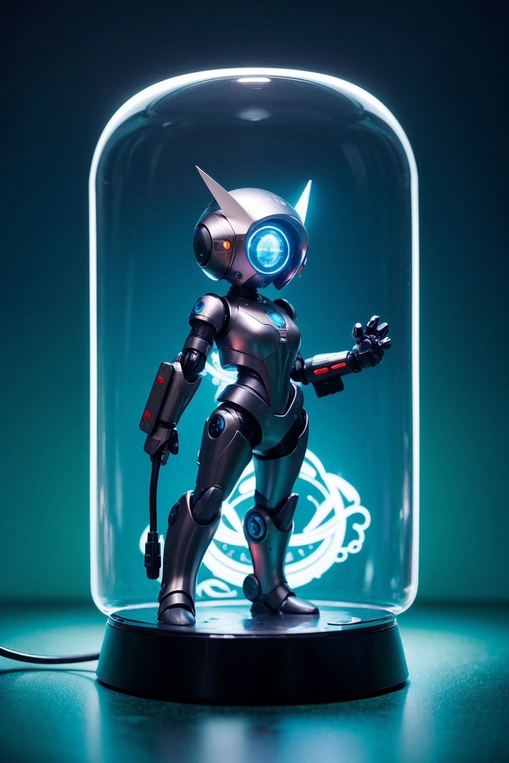 product photo of a futuristic cute small robot,  by artgerm and greg rutkowski and marc newson,  alphonse mucha on Tensor.Art