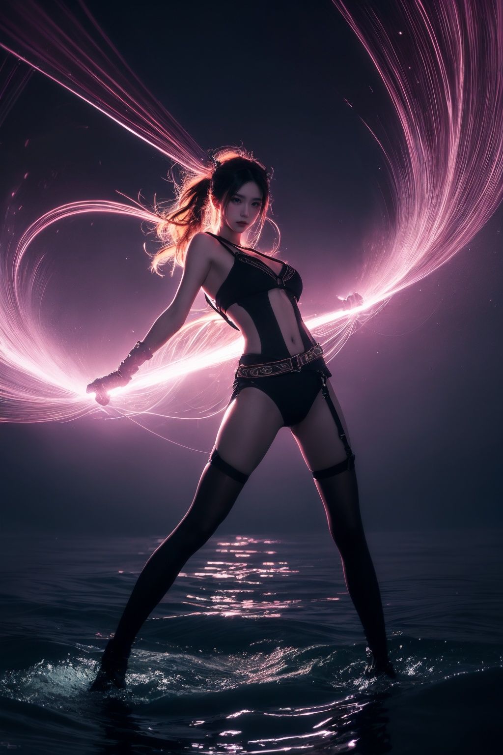 concept art,  Thought-Provoking Aunt of Blood,  Kayaking on Tensor.Art