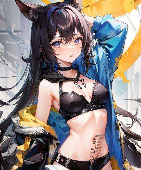 1girl,   <lora:RulerTattooV2-000006:0.85>,navel,ruler_tattoo,hoodie